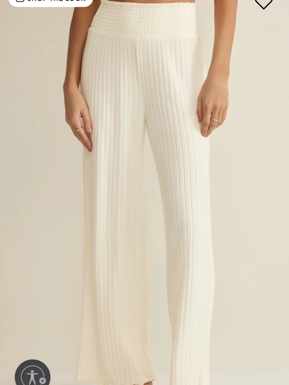 Z SUPPLY Dawn Smocked Rib Pant